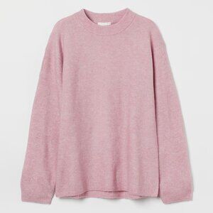 H&M Mama Fine-Knit Maternity Pink Sweater